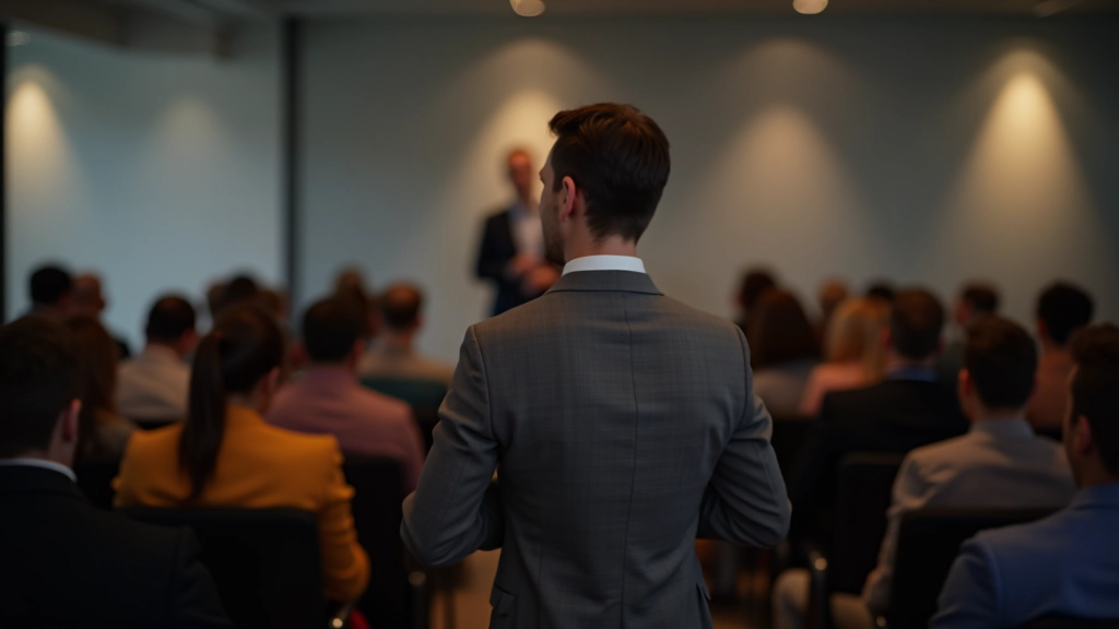 Presentazione professionale con pubblico
