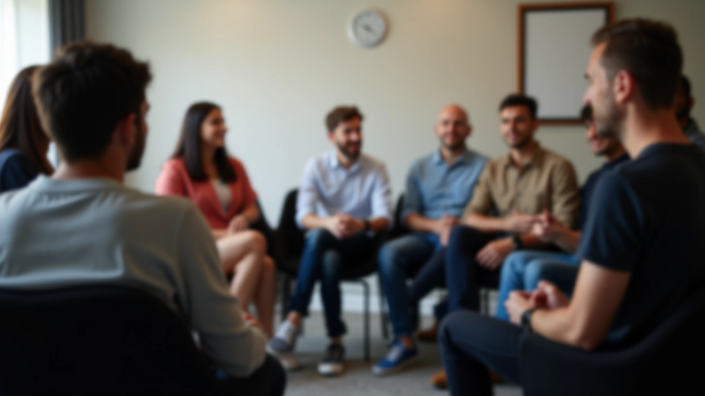 Gruppo di oratori che fornisce feedback costruttivo durante esercitazione pratica